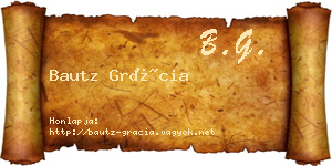Bautz Grácia névjegykártya